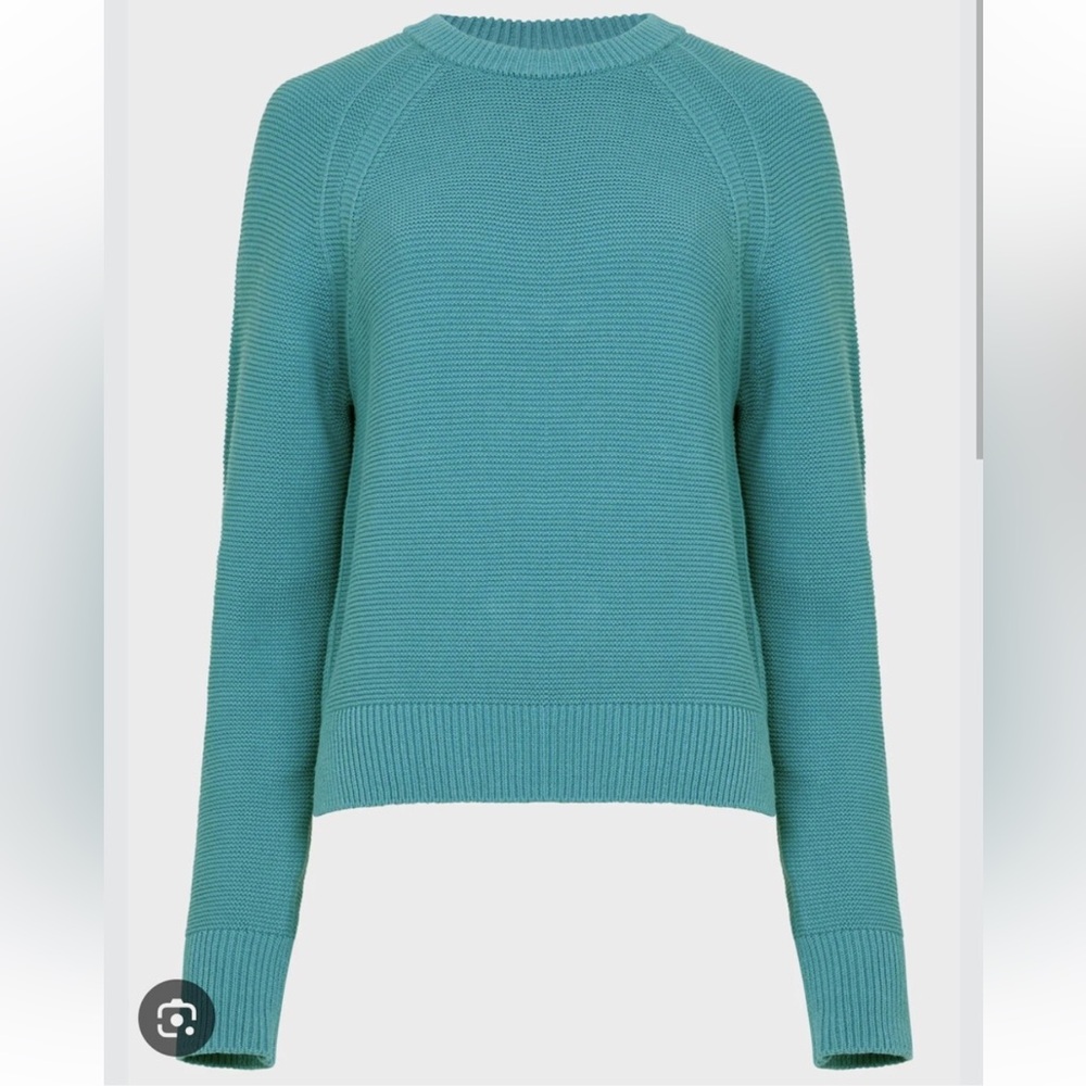French Connection Teal Waffle Knit Sweater - Picture 2 of 9